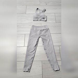 Bombshell Gray 2 pieces Active Wear